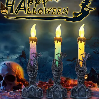 Halloween Decoration LED Candle Lamp Skull Skeletal Electronic Table Light For Bar KTV Scene Layout Props Ghost Festival Decor
Halloween Decoration LED Candle Lamp Skull Skeletal Electronic Table Light For Bar KTV Scene Layout Props Ghost Festival Decor