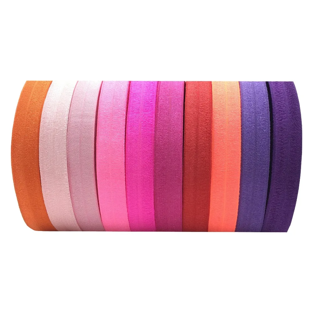 10 yards/lot Solid Fold Over Elastic 5/8" Plain FOE Ribbon Webbing for Hair Tie DIY Head wear Gift Packaging Wrapping 54 colors
10 yards/lot Solid Fold Over Elastic 5/8" Plain FOE Ribbon Webbing for Hair Tie DIY Head wear Gift Packaging Wrapping 54 colors