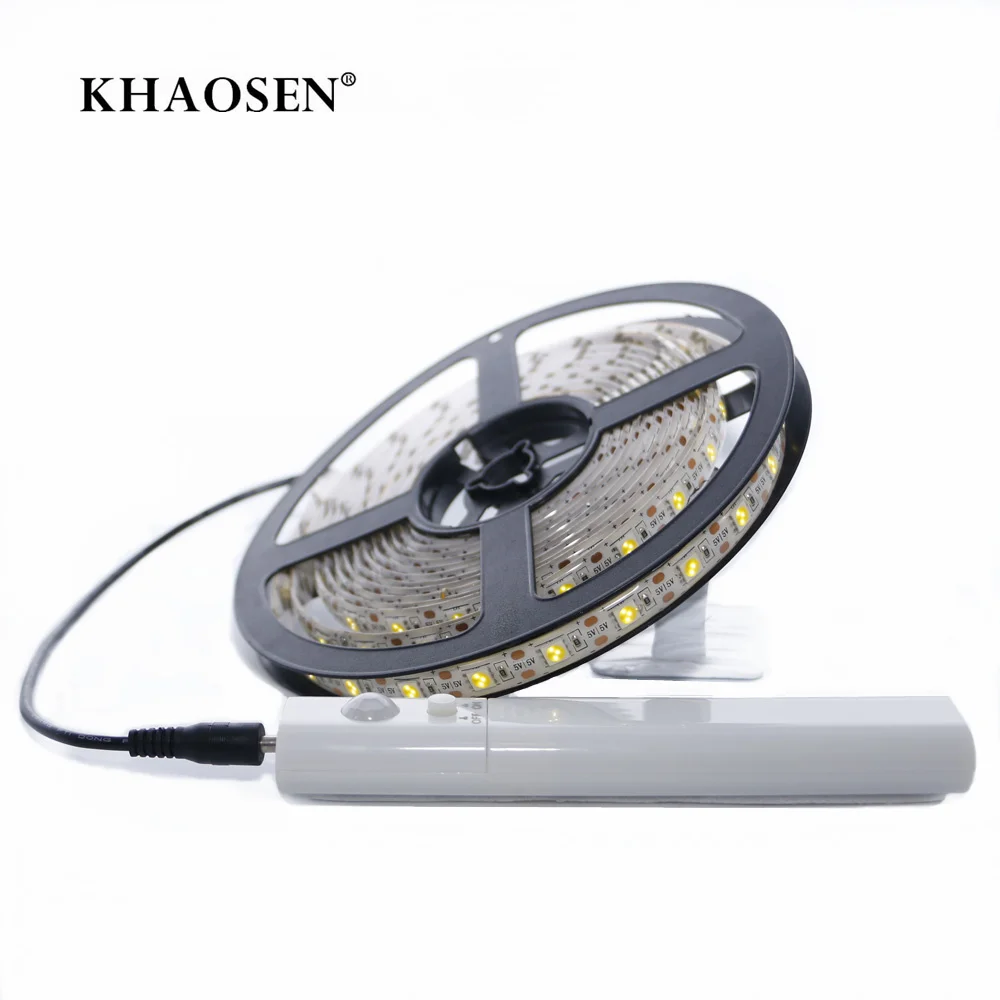 Khaosen Cabinet Light LED Motion Activated Bed Light 5V PIR Motion Sensor 2835 5050 SMD Wardrobe Lamp Tape PC TV Backlight
Khaosen Cabinet Light LED Motion Activated Bed Light 5V PIR Motion Sensor 2835 5050 SMD Wardrobe Lamp Tape PC TV Backlight