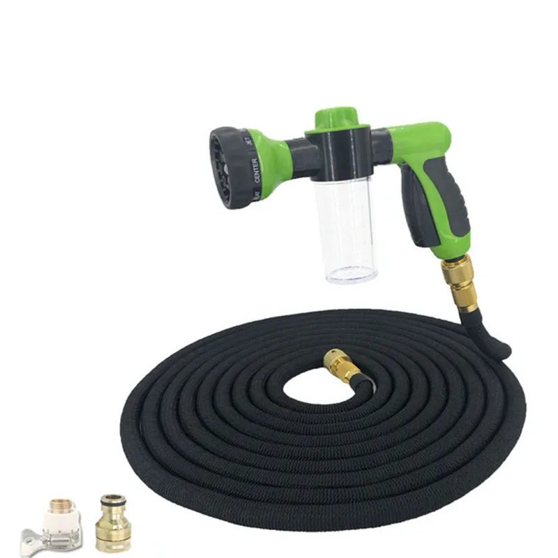 Garden Hose Durable And Expandable 25 feet - 100 Feet Magic Elastic Garden Hose Multi-Function Spray Kettle For Garden Watering
Garden Hose Durable And Expandable 25 feet - 100 Feet Magic Elastic Garden Hose Multi-Function Spray Kettle For Garden Watering