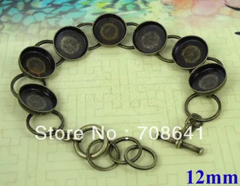 Blank Bracelet Settings Findings Craft 12mm Round Deep Wall Bezel Cups Cabochon Bases Metal cuff Bracelet Antique Bronze tone
Blank Bracelet Settings Findings Craft 12mm Round Deep Wall Bezel Cups Cabochon Bases Metal cuff Bracelet Antique Bronze tone