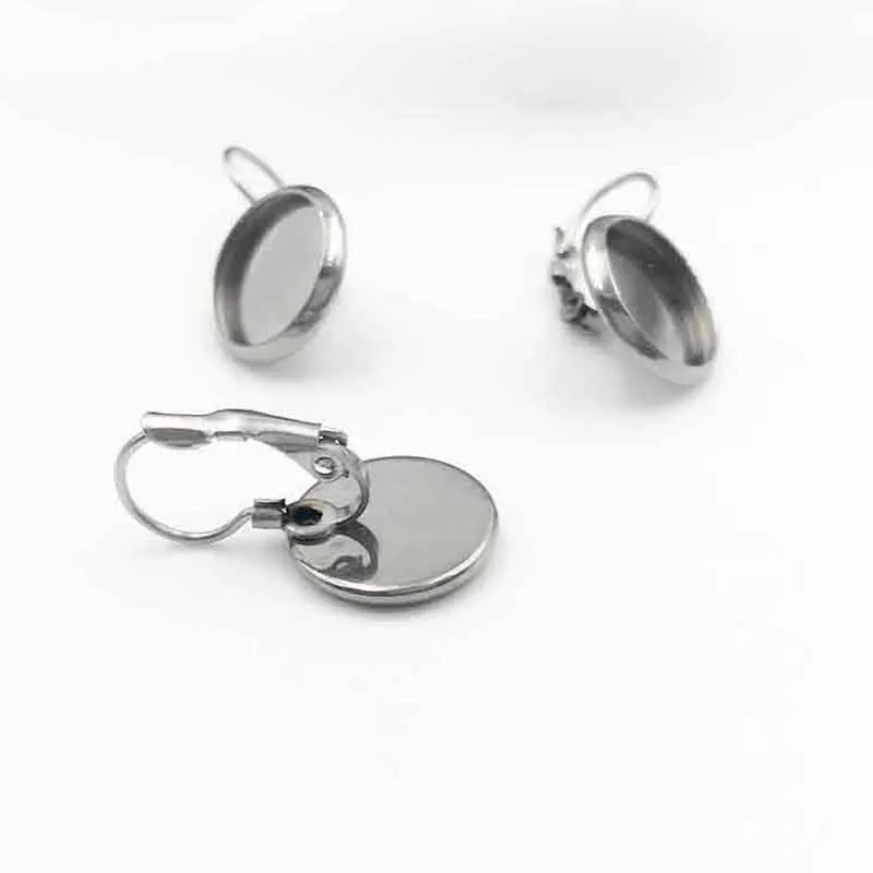 10pcs/lot Stainless Steel Silver Tone 6 8 10 12 14 16 18 20 25 30mm Round Blank Earring Clip Cabochon Tray Base Jewelry Findings
10pcs/lot Stainless Steel Silver Tone 6 8 10 12 14 16 18 20 25 30mm Round Blank Earring Clip Cabochon Tray Base Jewelry Findings
