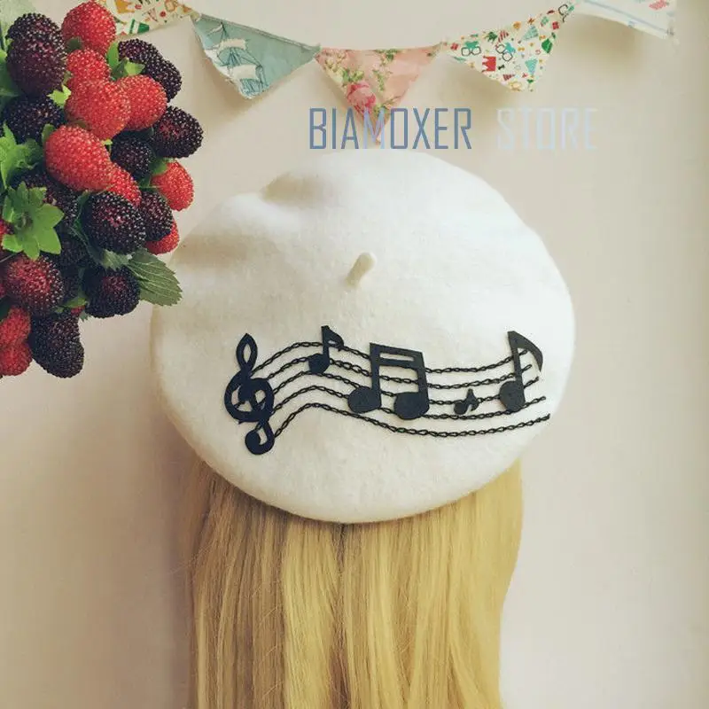 Biamoxer Women Simple Sweet Mori Girl Beret Painter Cap Musical Note Preppy Cute Birthday Gifts
Biamoxer Women Simple Sweet Mori Girl Beret Painter Cap Musical Note Preppy Cute Birthday Gifts