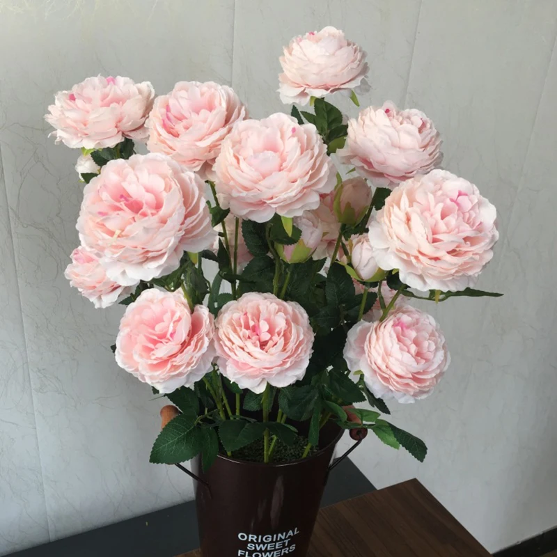 rtificial Flower High-grade Simulation Rose Silk Flowers Peony Bouquet 3 pcs/lot For Valentine's Day Wedding Decoration
rtificial Flower High-grade Simulation Rose Silk Flowers Peony Bouquet 3 pcs/lot For Valentine's Day Wedding Decoration