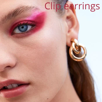 2019 Trendy ZA Gold Statement Clip Earrings No Pierced for Women Fashion Maxi Ear Clips For Female Party Gifts Brincos Jewelry
2019 Trendy ZA Gold Statement Clip Earrings No Pierced for Women Fashion Maxi Ear Clips For Female Party Gifts Brincos Jewelry