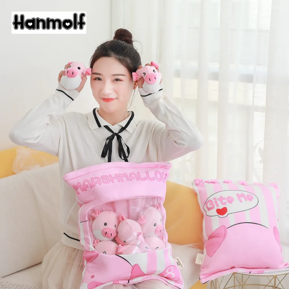 A Bag of Plushie Balls Pig Animal Marshmallow Emoji Pudding Piggy Balls in Plush Bag Kids Comforting Toy Gift
A Bag of Plushie Balls Pig Animal Marshmallow Emoji Pudding Piggy Balls in Plush Bag Kids Comforting Toy Gift