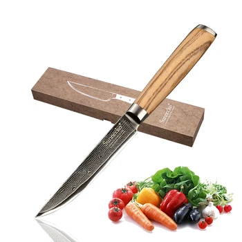 SUNNECKO 5 inch Utility knives 73 layer Damascus Steel Japanese VG10 Sharp Blade Original Wood Handle Multi-purpose Cutter Knife
SUNNECKO 5 inch Utility knives 73 layer Damascus Steel Japanese VG10 Sharp Blade Original Wood Handle Multi-purpose Cutter Knife