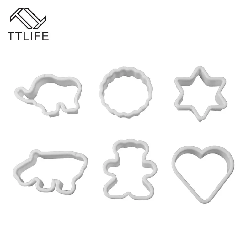 TTLIFE Cozinha Patisserie 6PCS Elephant Hippo Bear Child Baking Biscuit Decoration Fondant Cake Cookie Mould Sugarcraft Cutter
TTLIFE Cozinha Patisserie 6PCS Elephant Hippo Bear Child Baking Biscuit Decoration Fondant Cake Cookie Mould Sugarcraft Cutter
