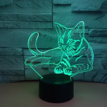 7 Colorful Cat 3D Lamp Table Lamp USB Touch Sensor Light Children Cute Night Lamp Acrylic LED Night Light Bedroom Light Kids
7 Colorful Cat 3D Lamp Table Lamp USB Touch Sensor Light Children Cute Night Lamp Acrylic LED Night Light Bedroom Light Kids