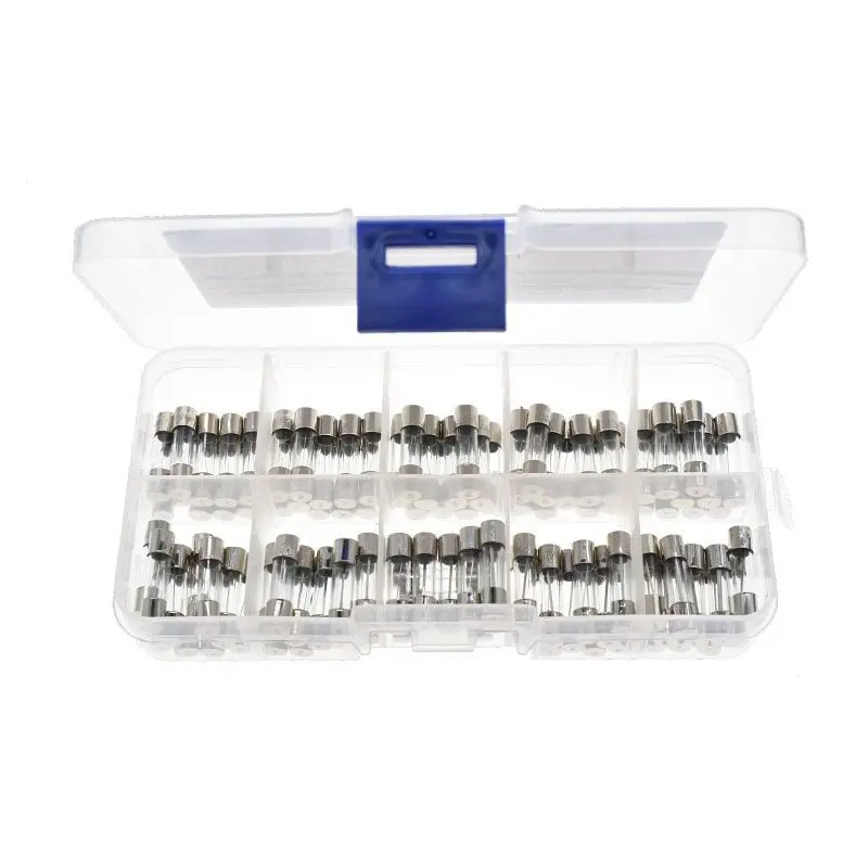 100PCS Set 5x20mm Quick Blow Glass Tube Fuse Assorted Kits,Fast-blow Glass Fuses 5A 10A 15A 250V 0.2A - 20A
100PCS Set 5x20mm Quick Blow Glass Tube Fuse Assorted Kits,Fast-blow Glass Fuses 5A 10A 15A 250V 0.2A - 20A