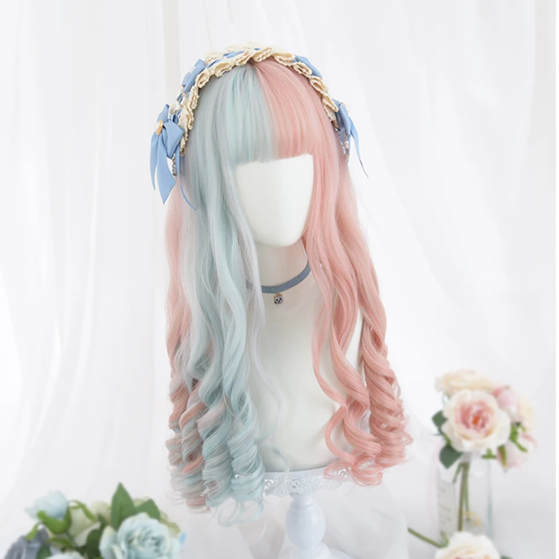 Beautiful Long Curly women Hair Cosplay Wig Synthetic wig Lolita kawaii Blue Hair women Fashion Girls Lolita Wig Cute Unique
Beautiful Long Curly women Hair Cosplay Wig Synthetic wig Lolita kawaii Blue Hair women Fashion Girls Lolita Wig Cute Unique