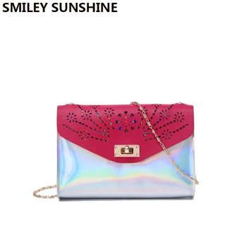 Holographic PVC Chain Mini Crossbody Bags for Women 2018 Rainbow Transparent Clutch Female Party Small Shoulder Messenger Bag
Holographic PVC Chain Mini Crossbody Bags for Women 2018 Rainbow Transparent Clutch Female Party Small Shoulder Messenger Bag