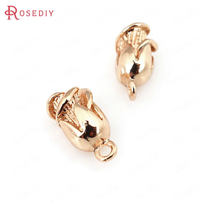 6PCS 6x13MM 24K Champagne Gold Color Plated Brass Rose Charms Pendants High Quality Diy Jewelry Accessories
6PCS 6x13MM 24K Champagne Gold Color Plated Brass Rose Charms Pendants High Quality Diy Jewelry Accessories