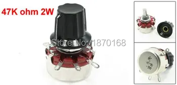 10 Pcs WTH118 47K ohm Single Change Rotary Linear Taper Carbon Potentiometer Pot w Knob
10 Pcs WTH118 47K ohm Single Change Rotary Linear Taper Carbon Potentiometer Pot w Knob