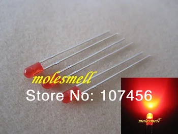 100pcs 3mm diffused Red led Round Flangeless Bright red lens LED Leds+100 Free Resistor big/wide angle led
100pcs 3mm diffused Red led Round Flangeless Bright red lens LED Leds+100 Free Resistor big/wide angle led