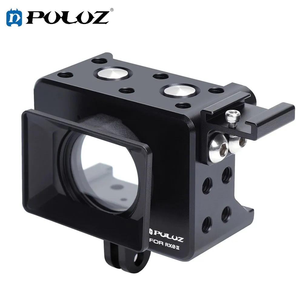 PULUZ Housing Shell for Sony RX0 II Protective Cage &37mm UV Lens&Cold-shoe Base Mount&Screw &Tripod Adapter CNC Aluminum Alloy
PULUZ Housing Shell for Sony RX0 II Protective Cage &37mm UV Lens&Cold-shoe Base Mount&Screw &Tripod Adapter CNC Aluminum Alloy