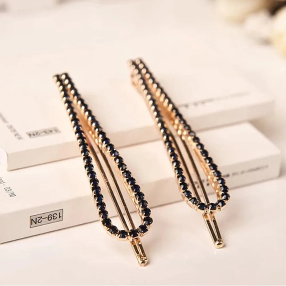 1Pcs Bling Crystal Hairpins Headwear For omen Girls Rhinestone Hair Clips Pins Barrette Styling Tools Accessories
1Pcs Bling Crystal Hairpins Headwear For omen Girls Rhinestone Hair Clips Pins Barrette Styling Tools Accessories