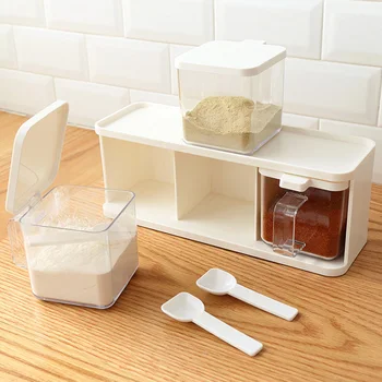 Vertically Rotatable Storage Seasoning Boxes Spice Jar Bottle with Spoon Kitchen Supplies can CSV
Vertically Rotatable Storage Seasoning Boxes Spice Jar Bottle with Spoon Kitchen Supplies can CSV