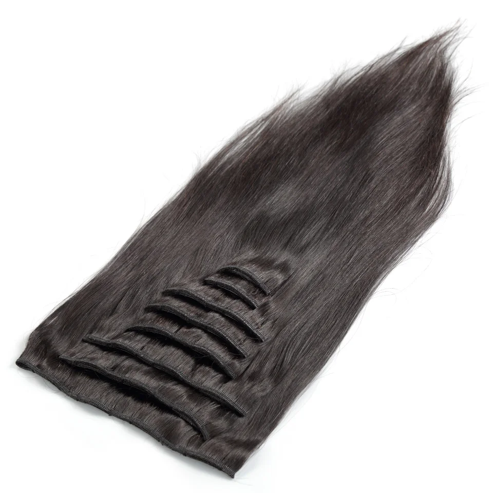 Wigirl Hair Brazilian Remy Striaght Hair Clip In Human Hair Extensions Natural Color 8 Pieces/Set Full Head Sets 120G 
Wigirl Hair Brazilian Remy Striaght Hair Clip In Human Hair Extensions Natural Color 8 Pieces/Set Full Head Sets 120G