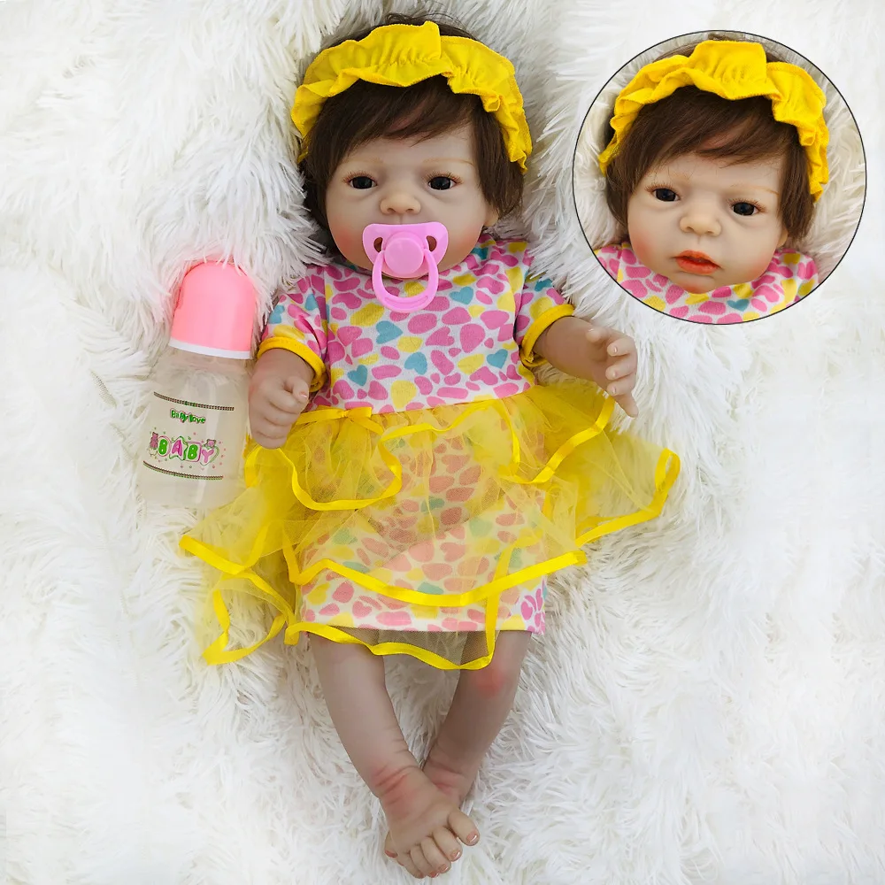 Boneca Reborn 22inch Vinyl Doll 55cm Full Body Silicone Reborn Baby Girl Doll Lifelike Bebe Reborn Dolls Juguetes Brinquedos
Boneca Reborn 22inch Vinyl Doll 55cm Full Body Silicone Reborn Baby Girl Doll Lifelike Bebe Reborn Dolls Juguetes Brinquedos