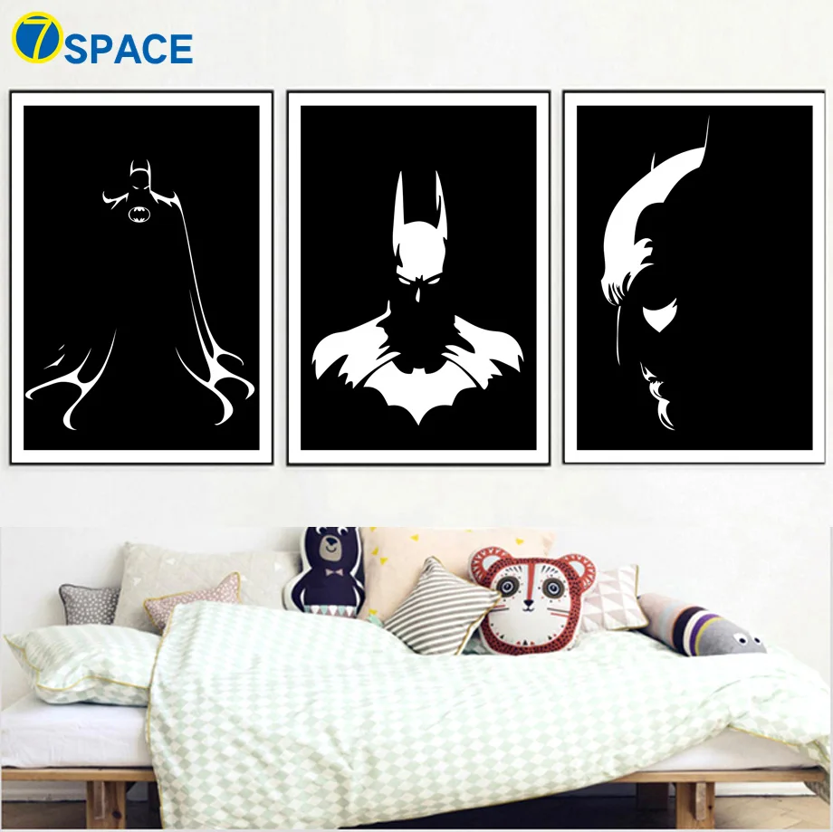 DC Superhero Batman Nordic Poster Wall Art Canvas Painting Posters And Prints Black White Wall Pictures Baby Boy Kids Room Decor
DC Superhero Batman Nordic Poster Wall Art Canvas Painting Posters And Prints Black White Wall Pictures Baby Boy Kids Room Decor