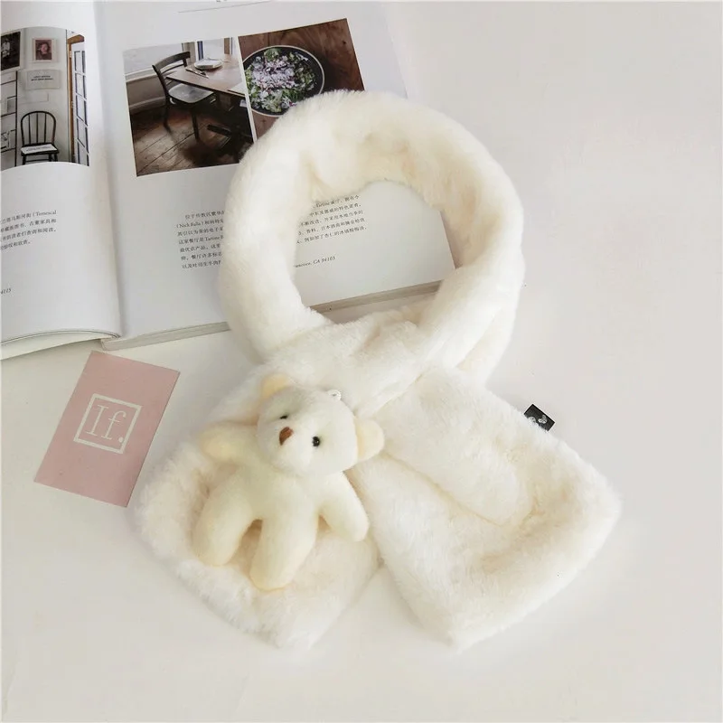 Multicolor Children Scarf For Winter Girls Scarves Baby Cartoon Plush Scarf With Cute Plush Toy Bear Comfortable Neck Warmers
Multicolor Children Scarf For Winter Girls Scarves Baby Cartoon Plush Scarf With Cute Plush Toy Bear Comfortable Neck Warmers