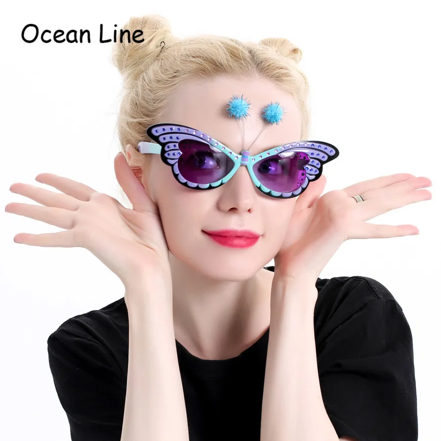 Funny Butterfly Ornaments Costume Sunglasses Novelty Glasses Birthday Favors Festive Party Supplies Decoration Accessories
Funny Butterfly Ornaments Costume Sunglasses Novelty Glasses Birthday Favors Festive Party Supplies Decoration Accessories