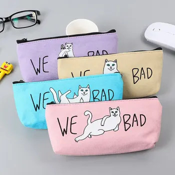 Kawaii Cat Pattern Canvas Pencil Bag Rectange Lovely Cat Stationery Bags For Student Writing Supplies ,1 PC
Kawaii Cat Pattern Canvas Pencil Bag Rectange Lovely Cat Stationery Bags For Student Writing Supplies ,1 PC