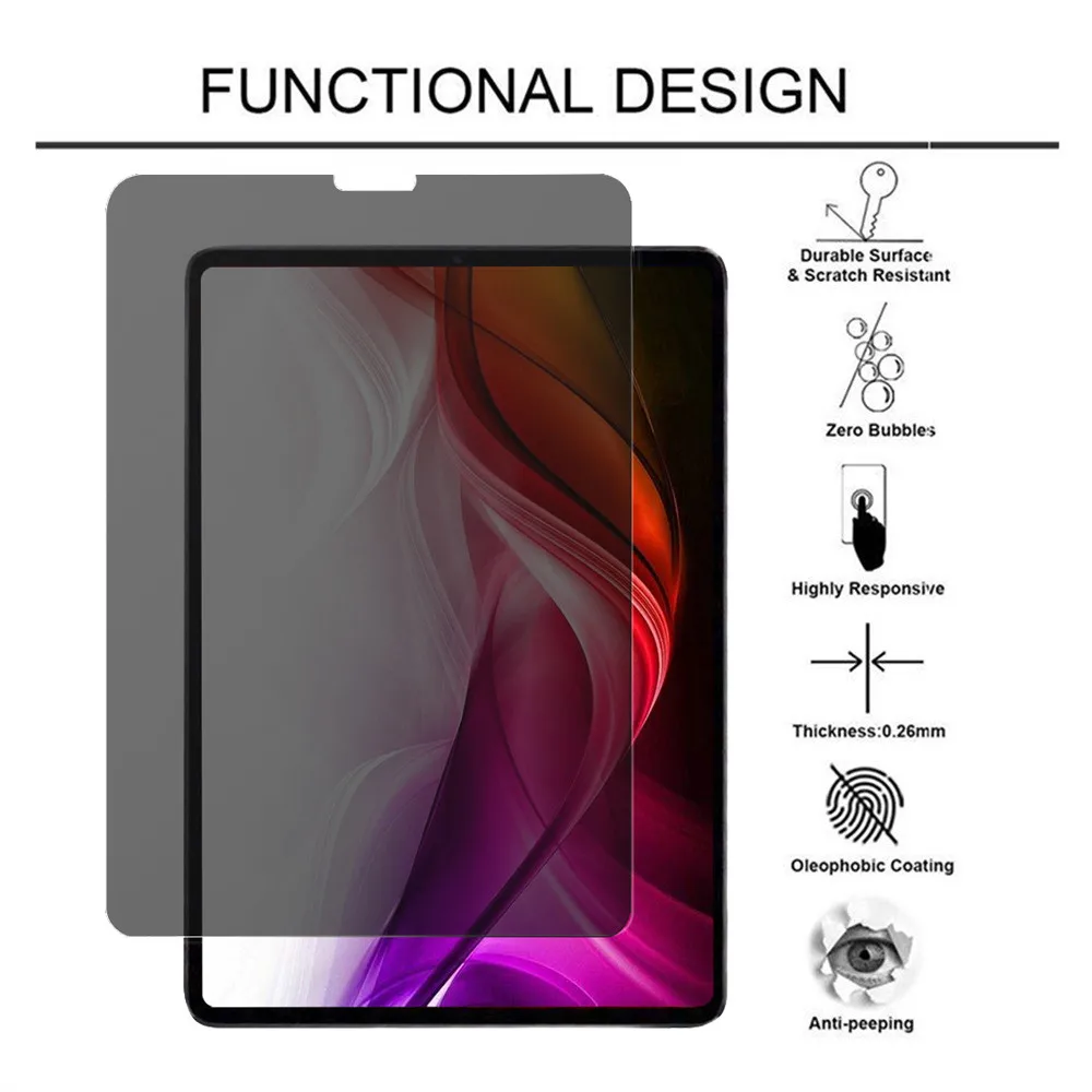 Oleophobic Coating Complete Coverage Privacy Anti-Spy HD PET Film Screen Protector For Ipad Pro 11 inch 2018 Sensitive Touch
Oleophobic Coating Complete Coverage Privacy Anti-Spy HD PET Film Screen Protector For Ipad Pro 11 inch 2018 Sensitive Touch