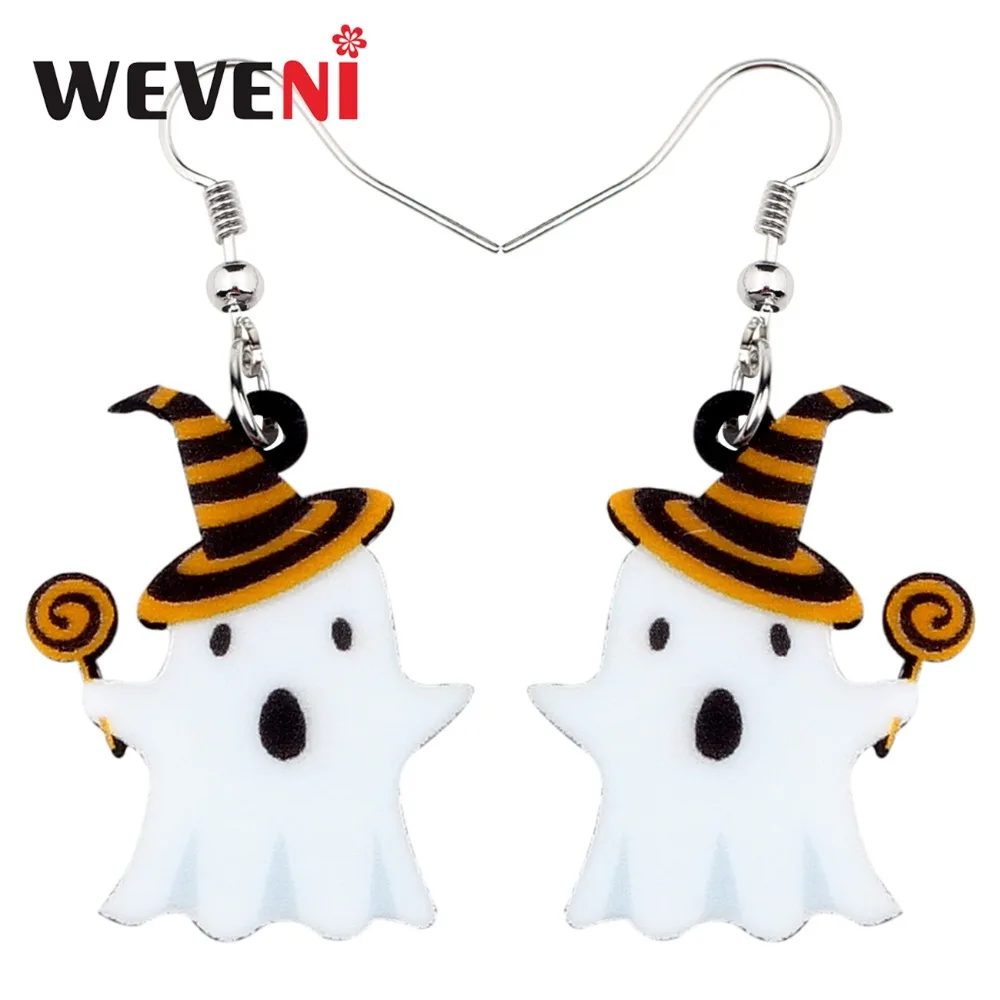 WEVENI Acrylic 2018 Halloween Lollipop Ghost Earrings Drop Dangle New New Trendy Festival Jewelry For Women Girls Teen Kid Gift
WEVENI Acrylic 2018 Halloween Lollipop Ghost Earrings Drop Dangle New New Trendy Festival Jewelry For Women Girls Teen Kid Gift