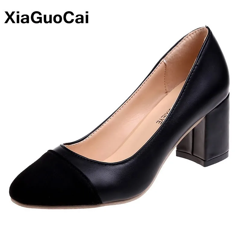 Women Pumps High Heels Shoes Woman Mixed Color Slip-on Round Toe Mature Spring Autumn Ladies Footwear Shallow High Quality
Women Pumps High Heels Shoes Woman Mixed Color Slip-on Round Toe Mature Spring Autumn Ladies Footwear Shallow High Quality