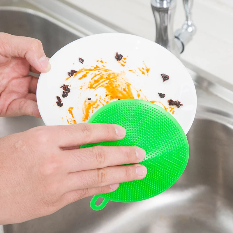 Hot Multifunction Magic Silicone Dish Bowl Scouring Pad Wash Brushes Kitchen Pot Cleaning Washing Tool Kitchen Cleaning Brush
Hot Multifunction Magic Silicone Dish Bowl Scouring Pad Wash Brushes Kitchen Pot Cleaning Washing Tool Kitchen Cleaning Brush