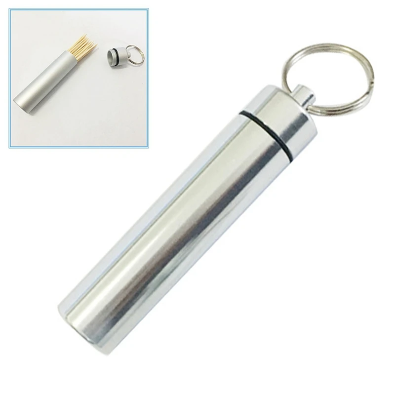 Aluminum Alloy Cotton Swabs Waterproof Sealed Metal Cans Creative Portable Toothpick Box
Aluminum Alloy Cotton Swabs Waterproof Sealed Metal Cans Creative Portable Toothpick Box