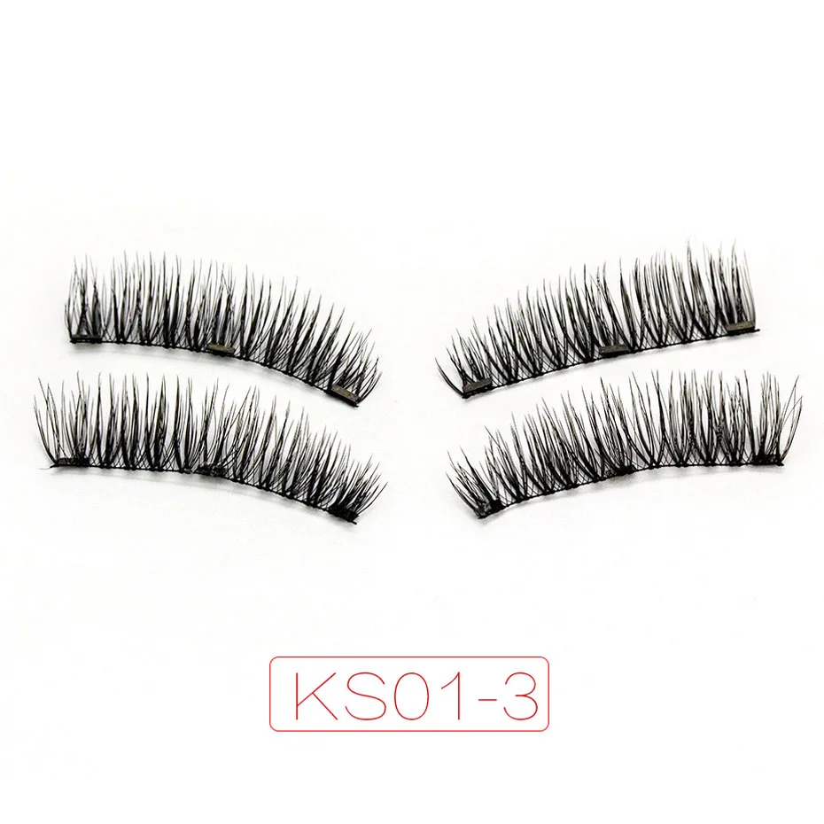 Shozy Magnetic eyelashes with 3 magnets handmade 6D magnet lashes natural false eyelashes comfortable with Gift Box-KS01-3
Shozy Magnetic eyelashes with 3 magnets handmade 6D magnet lashes natural false eyelashes comfortable with Gift Box-KS01-3