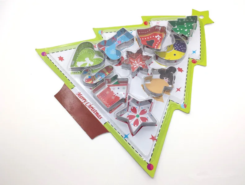 10pcs/lot Christmas Tree Cookie Cutter Mold Stainless Steel Pastry Biscuit Fondant Cake Baking Mold Kitchen Accessories PD 011
10pcs/lot Christmas Tree Cookie Cutter Mold Stainless Steel Pastry Biscuit Fondant Cake Baking Mold Kitchen Accessories PD 011