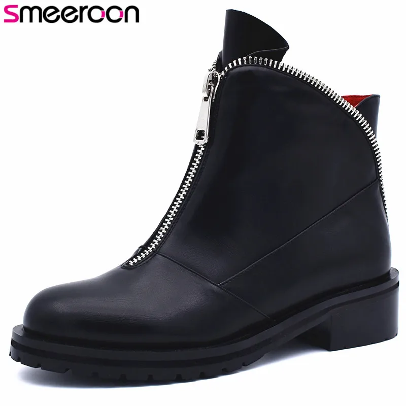 SmeeRoon 2019 Russia Ankle boots round toe high quality zip autumn women boots female shoes square heels ladies fashion shoes
SmeeRoon 2019 Russia Ankle boots round toe high quality zip autumn women boots female shoes square heels ladies fashion shoes