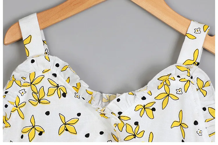 v-neck printed suspender dress baby big girls summer 2018 sundress clothing children kids dresses for girls party wear clothes (5)