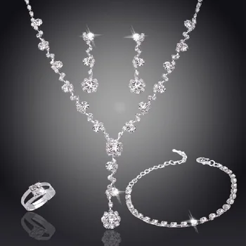 Hot Wedding Bridal Bridesmaid Crystal African beads jewelry set Tennis Choker Earrings rings and bracelet Necklace set
Hot Wedding Bridal Bridesmaid Crystal African beads jewelry set Tennis Choker Earrings rings and bracelet Necklace set