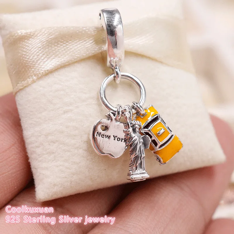 2018 Summer 925 Sterling Silver New York Highlights Dangle Charm, Black & Yellow Enamel Beads Fit Pandora Charms Bracelet DIY
2018 Summer 925 Sterling Silver New York Highlights Dangle Charm, Black & Yellow Enamel Beads Fit Pandora Charms Bracelet DIY