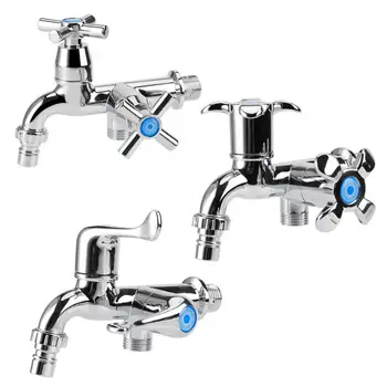ABS Plastic Water Faucet Washing Machine Faucet Sink Basin Water Tap with Double Spout & Handle G1/2
ABS Plastic Water Faucet Washing Machine Faucet Sink Basin Water Tap with Double Spout & Handle G1/2