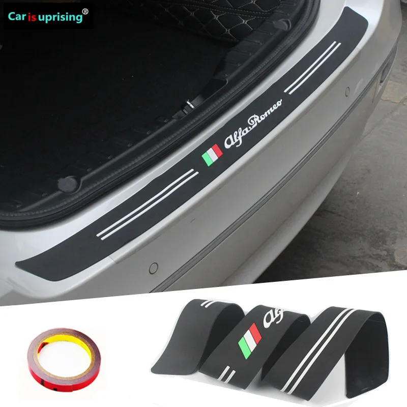 New Rubber Car Rear Bumper Trim Guard Plate Protector Stickers For alfa romeo Giulietta Giulia 159 156 166 GT MiTo Car styling
New Rubber Car Rear Bumper Trim Guard Plate Protector Stickers For alfa romeo Giulietta Giulia 159 156 166 GT MiTo Car styling
