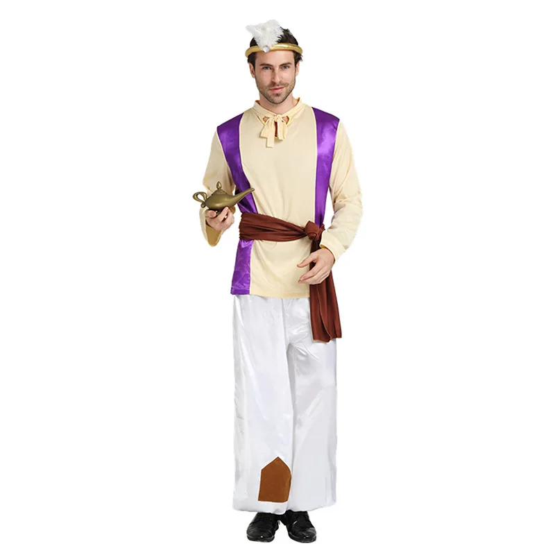 Men`s Aladdin Costume Halloween Cosplay Adult Lamp Prince Aladdin Costume Movie Cosplay Costume Male Fancy Dress Role-Playing
Men`s Aladdin Costume Halloween Cosplay Adult Lamp Prince Aladdin Costume Movie Cosplay Costume Male Fancy Dress Role-Playing