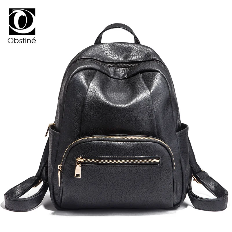 Obstine 2018 Multifunctional Backpack Female Black Backpacks for Women with Zipper High Quality Schoolbag Back Pack Rucksack
Obstine 2018 Multifunctional Backpack Female Black Backpacks for Women with Zipper High Quality Schoolbag Back Pack Rucksack
