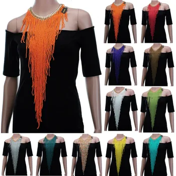 11 Colors Fashion Gold Chain Resin Seed Beads Tassels Statement Pendant Bib Long Necklace Women Jewelry Gift
11 Colors Fashion Gold Chain Resin Seed Beads Tassels Statement Pendant Bib Long Necklace Women Jewelry Gift