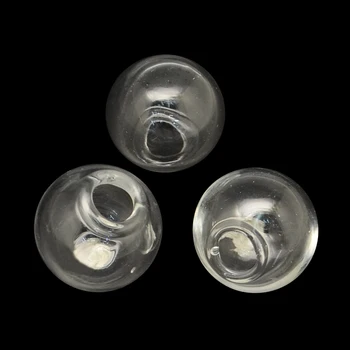 100pcs Approx 25mm Transparent Clear Half Drilled Handmade Blown Glass Globe Beads for Stud Earring Making with 6mm Hole
100pcs Approx 25mm Transparent Clear Half Drilled Handmade Blown Glass Globe Beads for Stud Earring Making with 6mm Hole