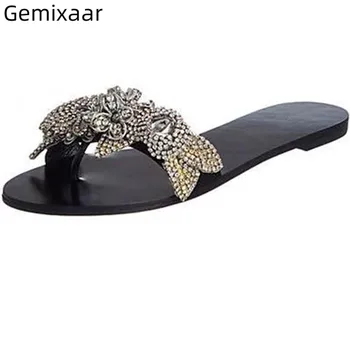 Gold Crystal Flower Decor Flip Flops Flat Heel Beach Shoes Jeweled Rhinestone Floral Chic 2020 Summer Slippers Women
Gold Crystal Flower Decor Flip Flops Flat Heel Beach Shoes Jeweled Rhinestone Floral Chic 2020 Summer Slippers Women