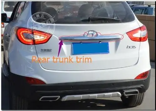 Rear trunk lid cover trim door moulding trim car styling accessories for Hyundai ix35 ix 35 2014 2015
Rear trunk lid cover trim door moulding trim car styling accessories for Hyundai ix35 ix 35 2014 2015