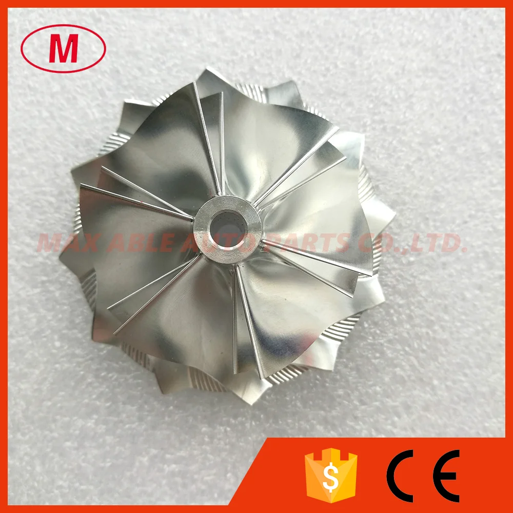 RHF5 High Performance Turbo Aluminum 2618/Milling/Billet compressor wheel 44.90/58.00mm 6+6 blades Forward Rotation for VF54
RHF5 High Performance Turbo Aluminum 2618/Milling/Billet compressor wheel 44.90/58.00mm 6+6 blades Forward Rotation for VF54
