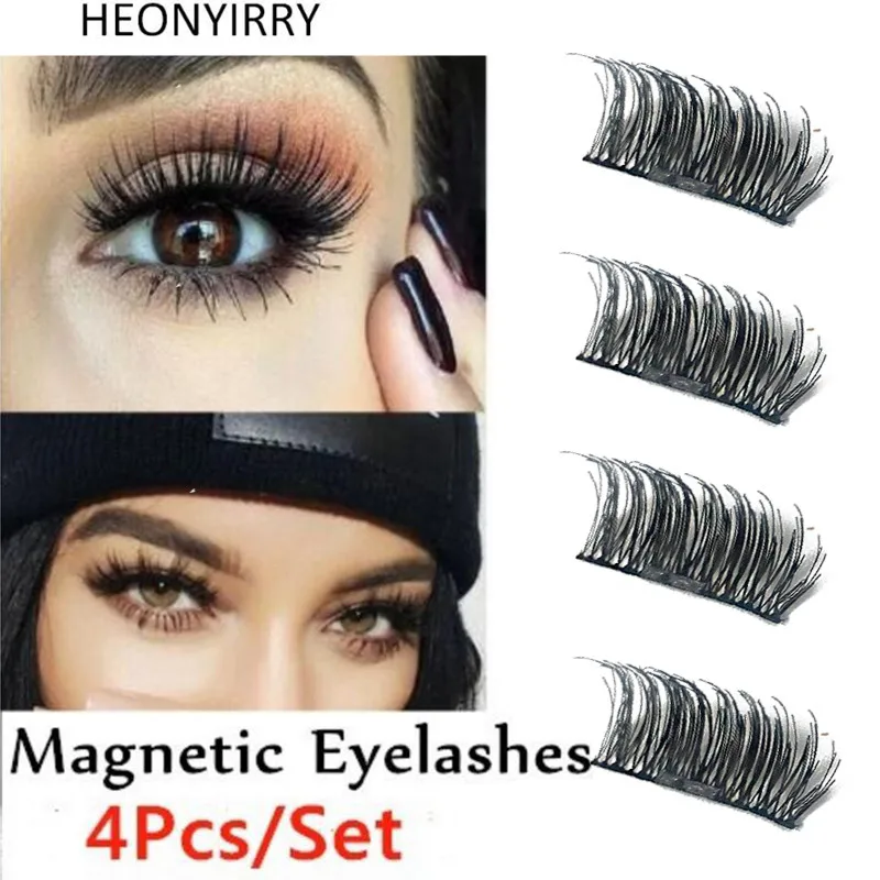 4Pcs/Set Hot Reusable 3D Magnetic False Eyelashes Long Thick Natural Eyelashes Extension Makeup No Glue
4Pcs/Set Hot Reusable 3D Magnetic False Eyelashes Long Thick Natural Eyelashes Extension Makeup No Glue