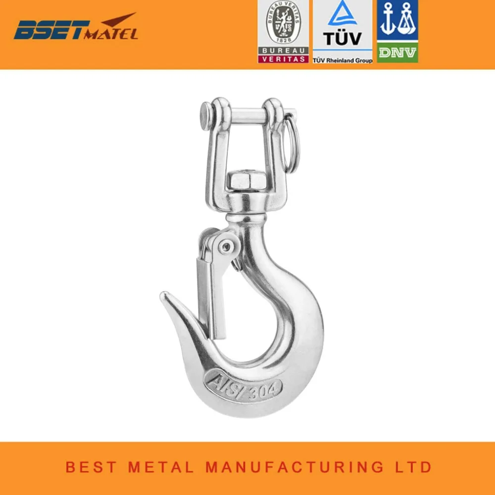 304 Stainless Steel Swivel Eye Lifting Snap Hook cargo snap hook crane hook with Latch NO Rust marine rigging hardware
304 Stainless Steel Swivel Eye Lifting Snap Hook cargo snap hook crane hook with Latch NO Rust marine rigging hardware